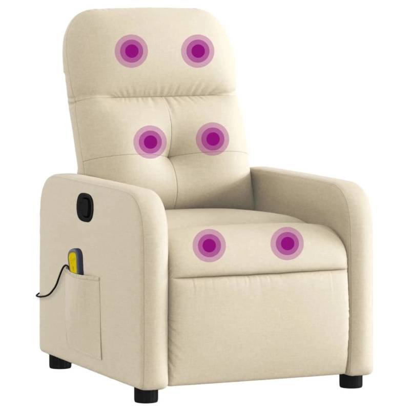 vidaXL Massagesessel Creme Stoff Modell 13 von VIDAXL