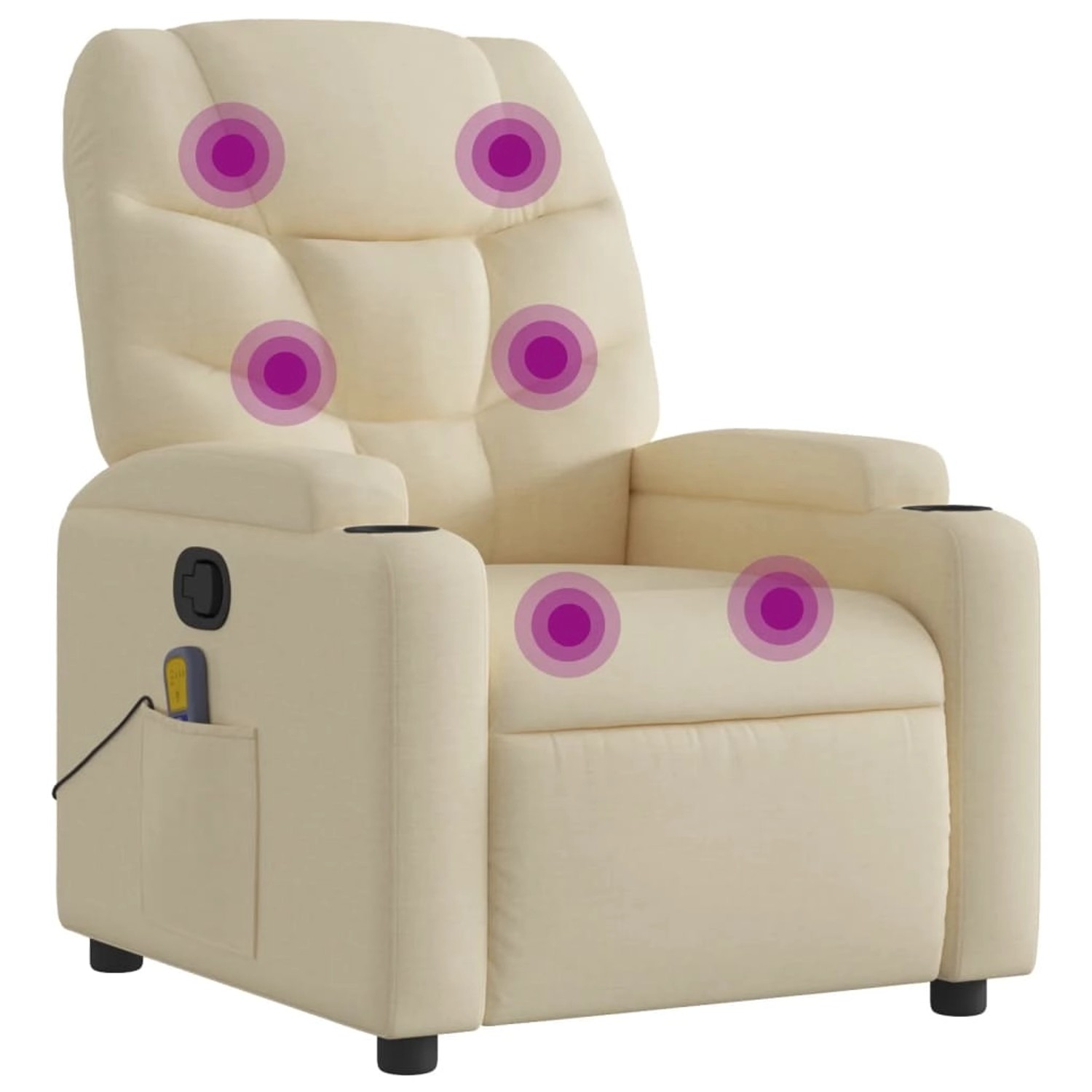 vidaXL Massagesessel Creme Stoff Modell 5 vidaXL Massagesessel Creme Stoff Modell 5 von VIDAXL