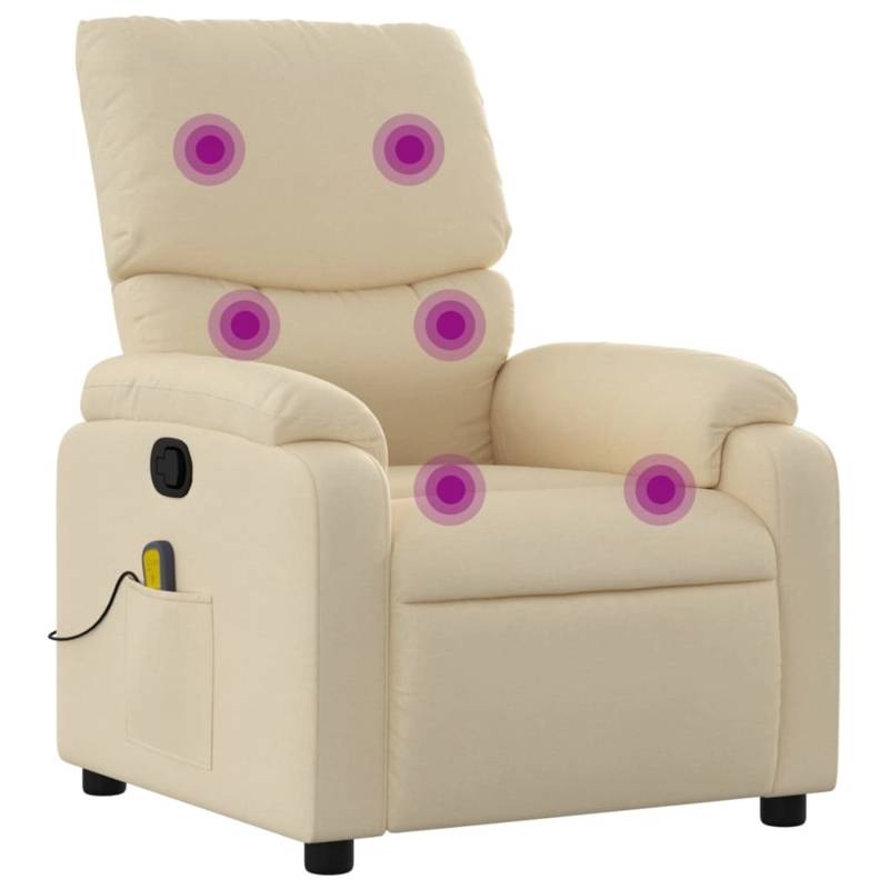 vidaXL Massagesessel Creme Stoff Modell 6 von VIDAXL