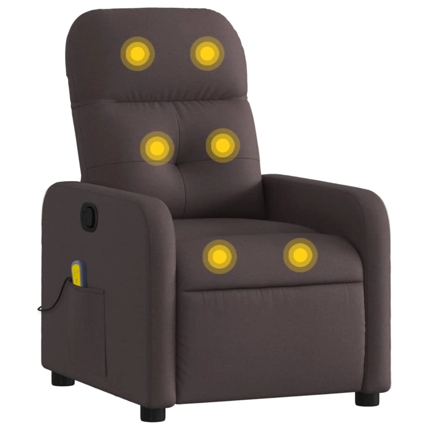 vidaXL Massagesessel Dunkelbraun Stoff Modell 12 vidaXL Massagesessel Dunkelbraun Stoff Modell 12 von VIDAXL