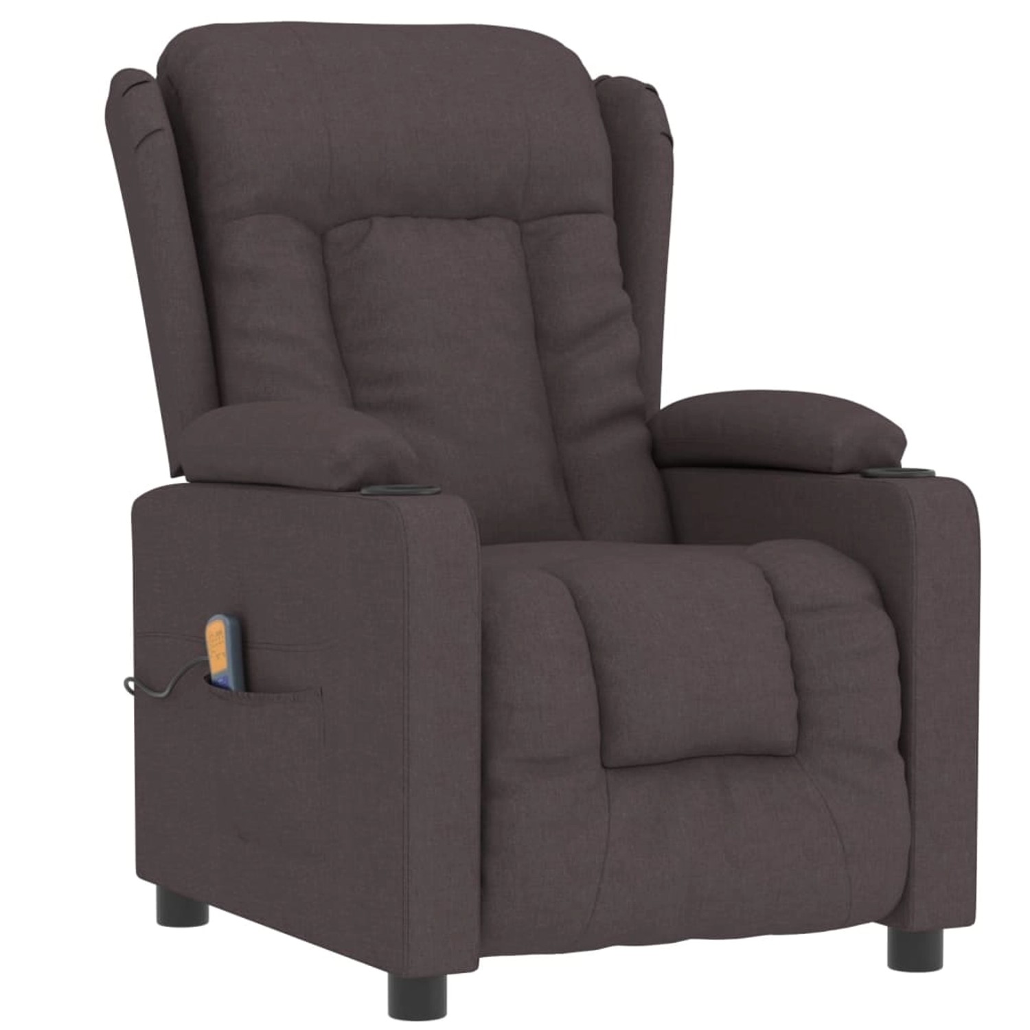 vidaXL Massagesessel Dunkelbraun Stoff Modell 16 vidaXL Massagesessel Dunkelbraun Stoff Modell 16 von VIDAXL