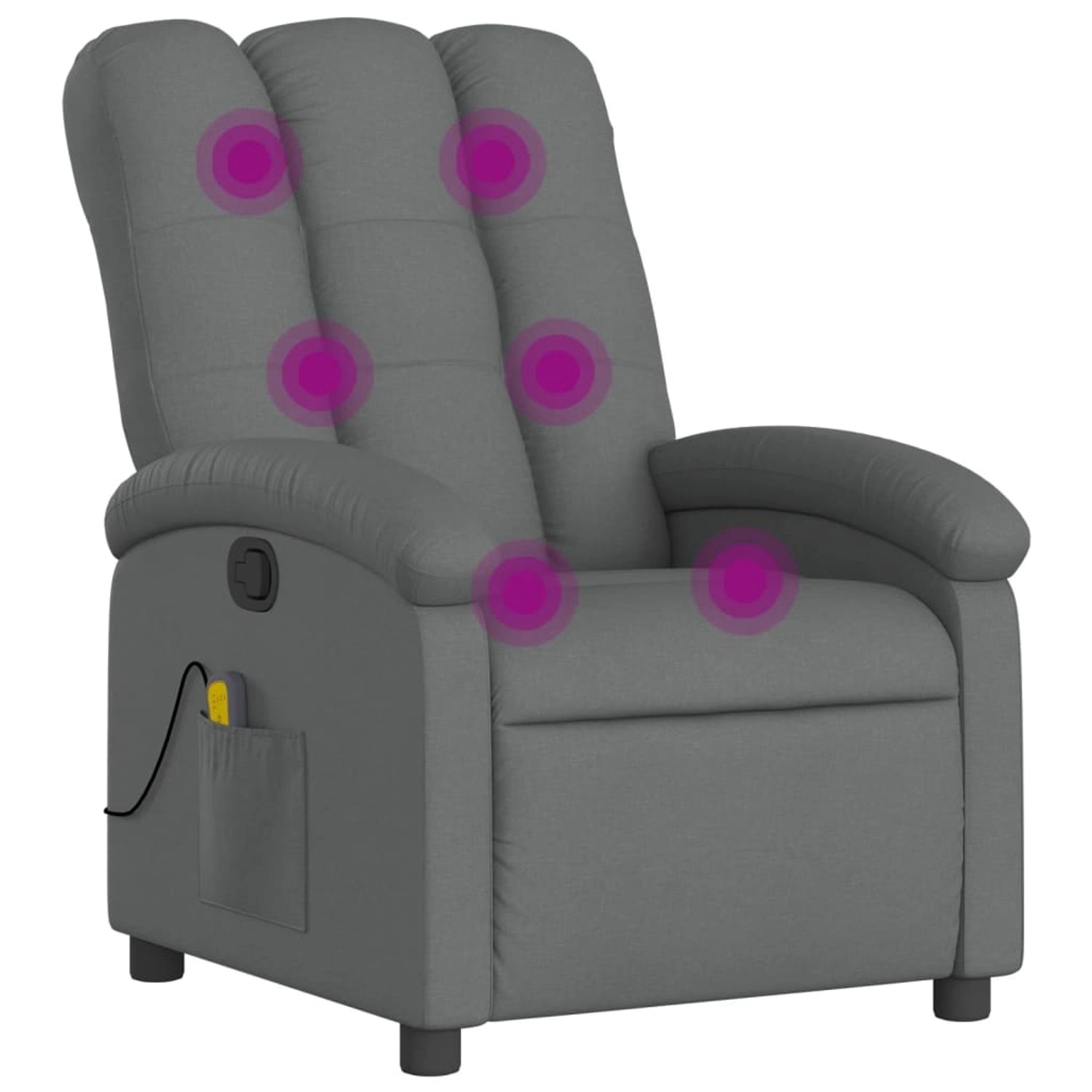 vidaXL Massagesessel Dunkelgrau Samt Modell 4 vidaXL Massagesessel Dunkelgrau Samt Modell 4 von VIDAXL
