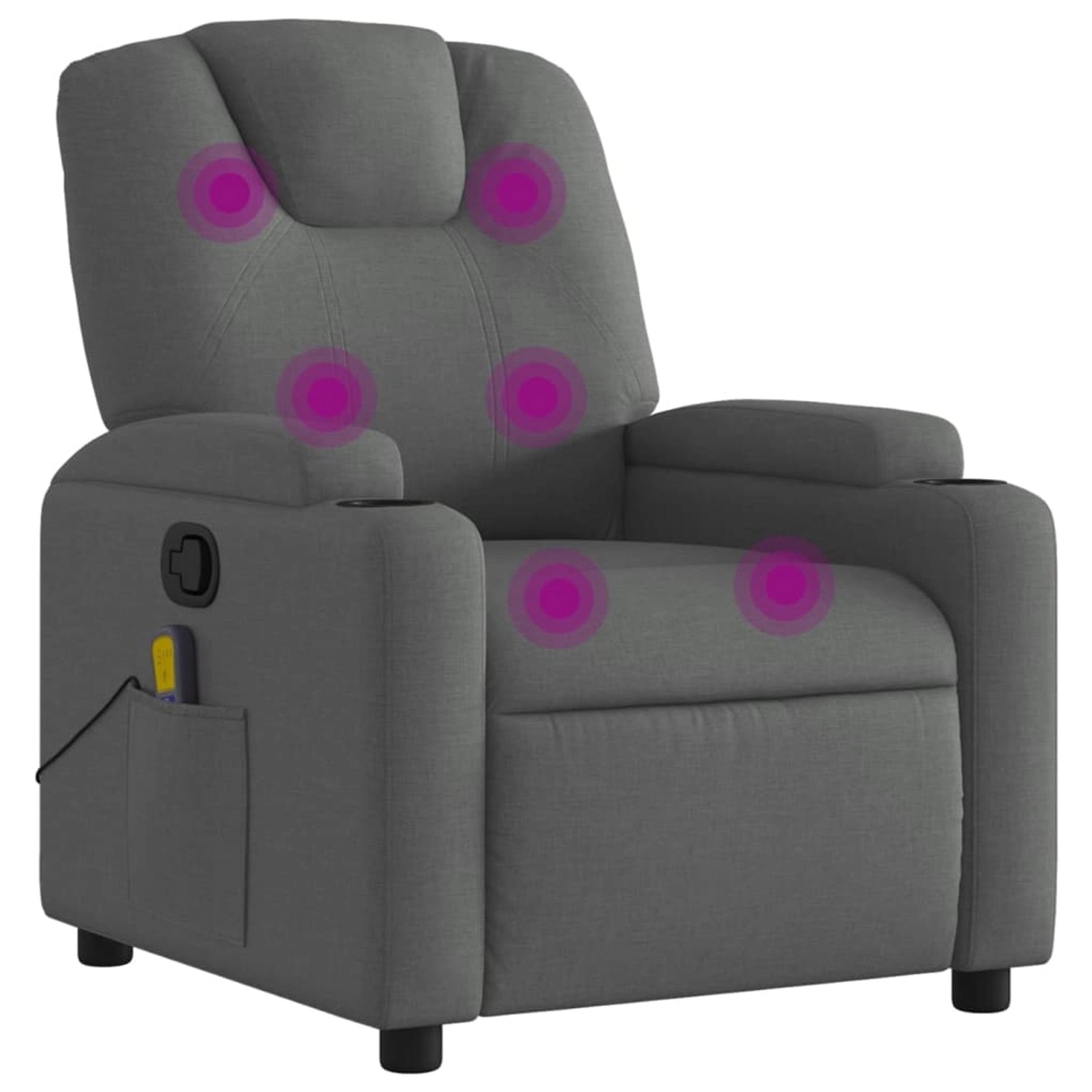 vidaXL Massagesessel Dunkelgrau Samt Modell 6 vidaXL Massagesessel Dunkelgrau Samt Modell 6 von VIDAXL