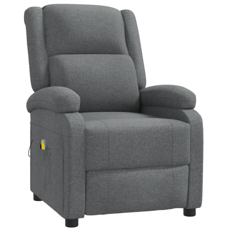 vidaXL Massagesessel Dunkelgrau Stoff Modell 30 von VIDAXL