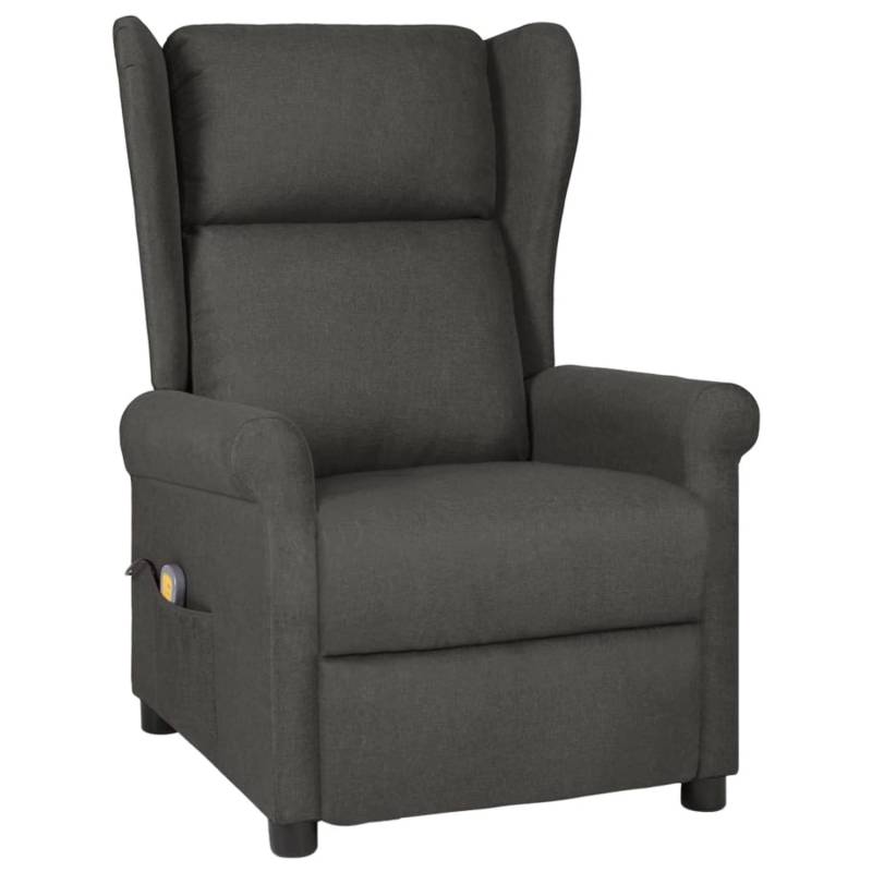 vidaXL Massagesessel Dunkelgrau Stoff Modell 34 von VIDAXL