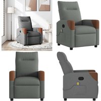 vidaXL Massagesessel Dunkelgrau Stoff vidaXL Massagesessel Dunkelgrau Stoff von VIDAXL
