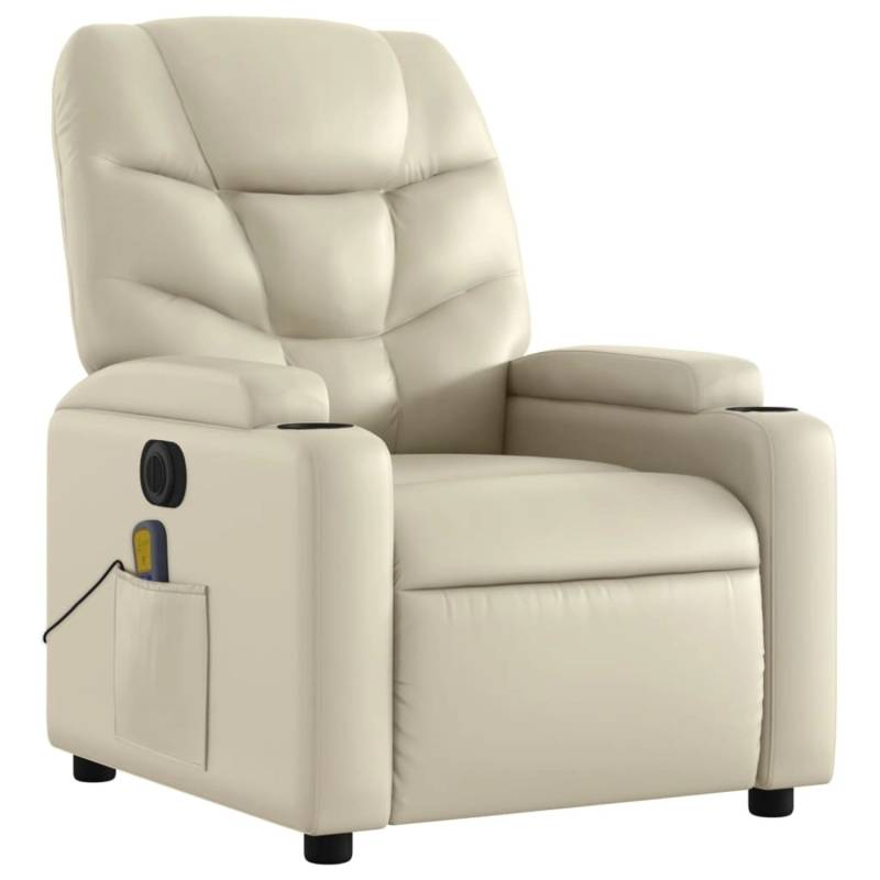 vidaXL Massagesessel Elektrisch Creme Kunstleder Modell 8 von VIDAXL