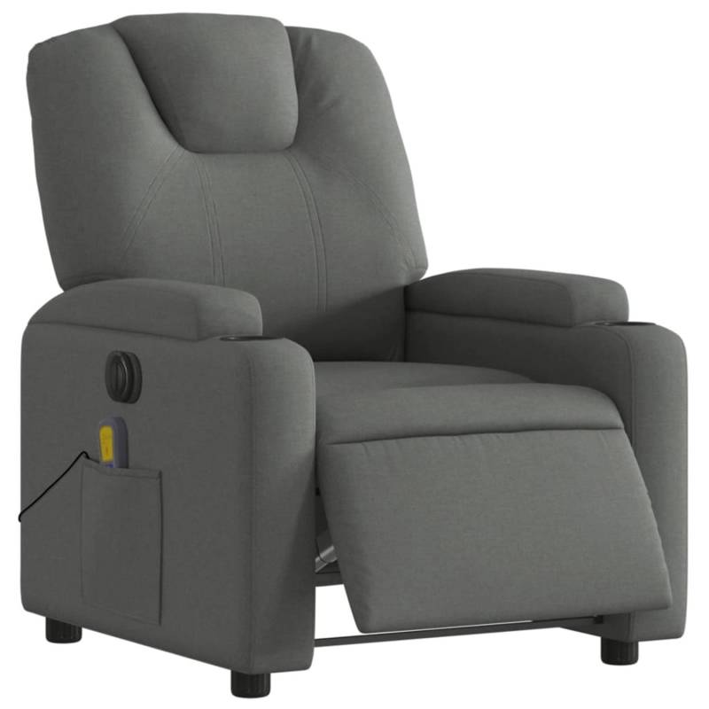 vidaXL Massagesessel Elektrisch Dunkelgrau Samt Modell 11 von VIDAXL