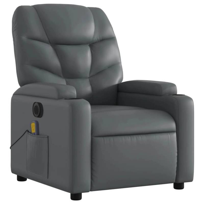 vidaXL Massagesessel Elektrisch Grau Kunstleder Modell 5 von VIDAXL