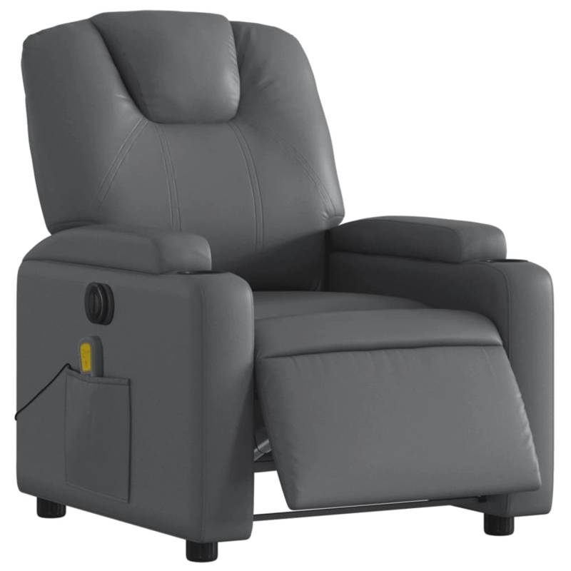 vidaXL Massagesessel Elektrisch Grau Kunstleder Modell 7 von VIDAXL