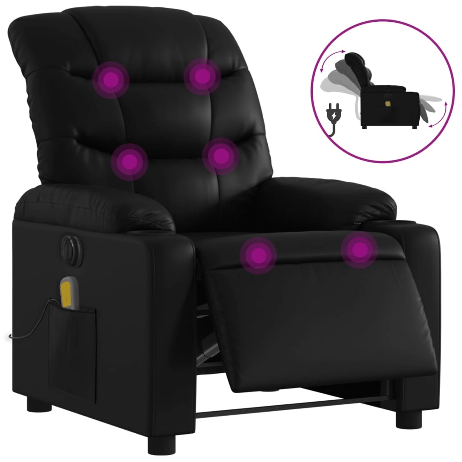 vidaXL Massagesessel Elektrisch Schwarz Kunstleder Modell 11 vidaXL Massagesessel Elektrisch Schwarz Kunstleder Modell 11 von VIDAXL