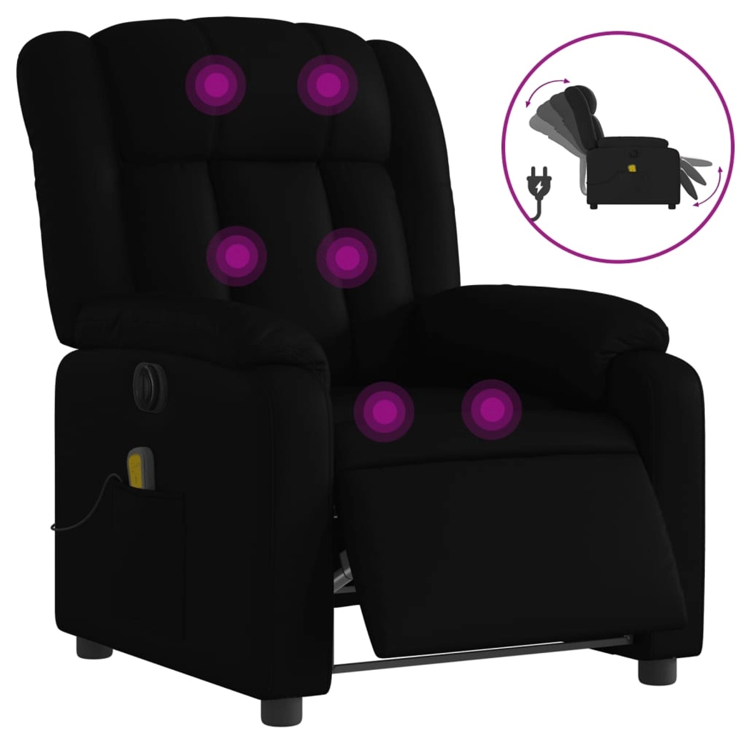 vidaXL Massagesessel Elektrisch Schwarz Kunstleder Modell 12 vidaXL Massagesessel Elektrisch Schwarz Kunstleder Modell 12 von VIDAXL