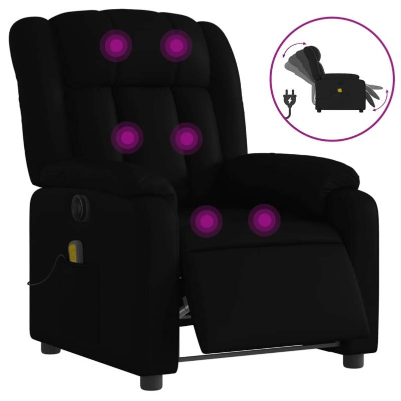 vidaXL Massagesessel Elektrisch Schwarz Kunstleder Modell 12 von VIDAXL