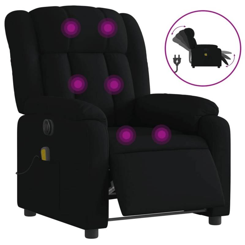 vidaXL Massagesessel Elektrisch Schwarz Samt Modell 14 von VIDAXL
