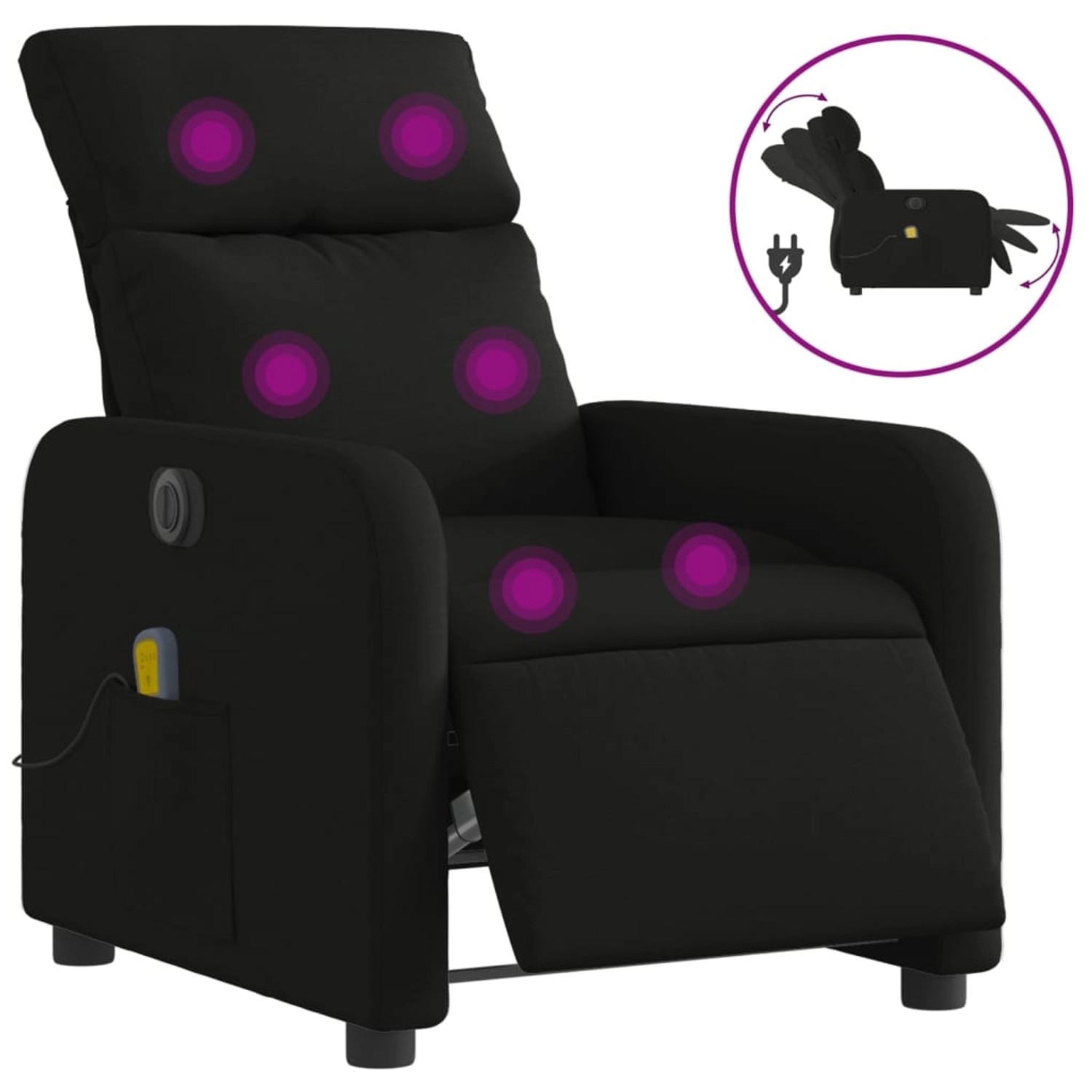 vidaXL Massagesessel Elektrisch Schwarz Samt Modell 16 vidaXL Massagesessel Elektrisch Schwarz Samt Modell 16 von VIDAXL