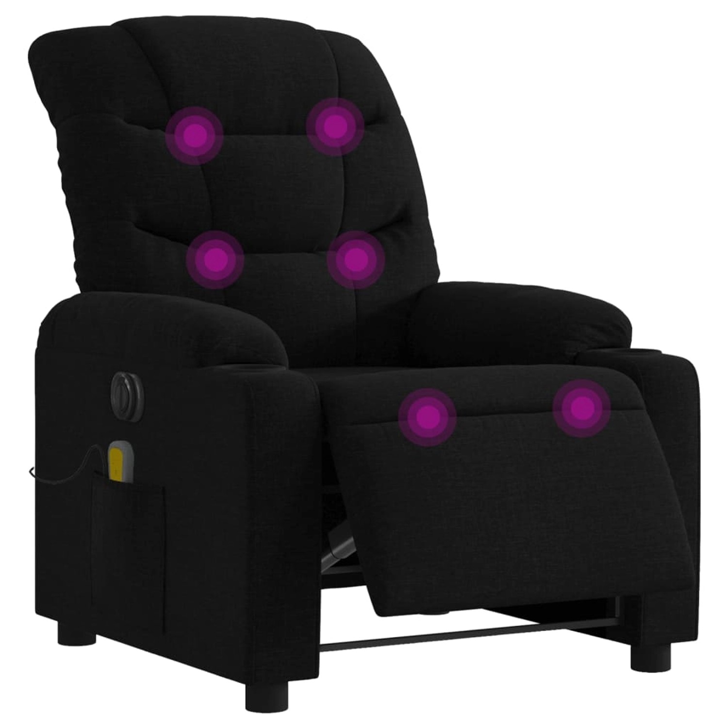 vidaXL Massagesessel Elektrisch Schwarz Samt Modell 5 von VIDAXL