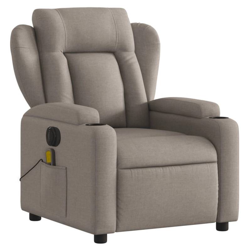 vidaXL Massagesessel Elektrisch Taupe Stoff Modell 2 von VIDAXL