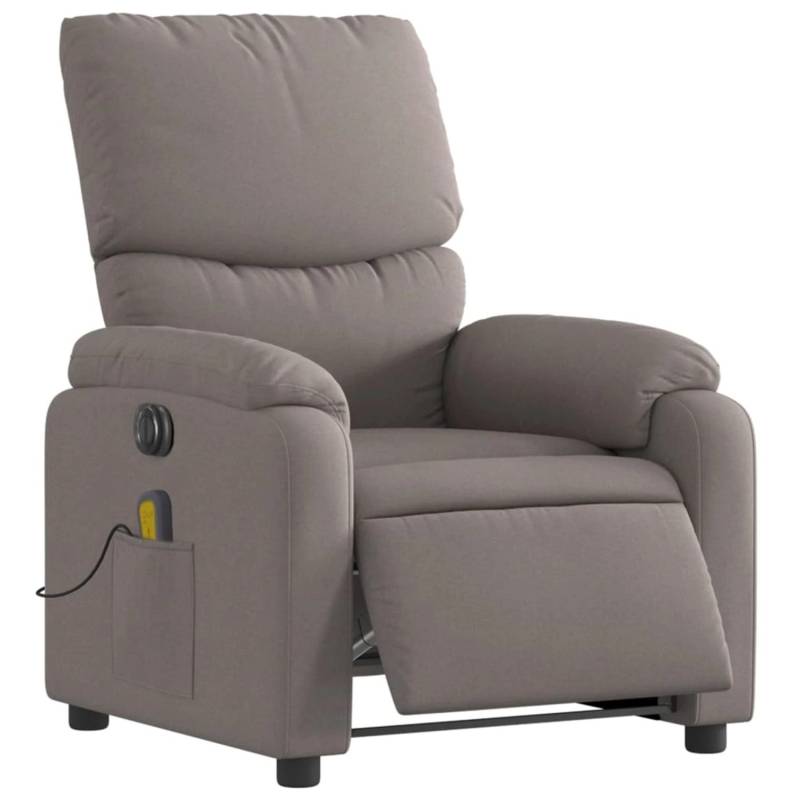 vidaXL Massagesessel Elektrisch Taupe Stoff Modell 8 von VIDAXL