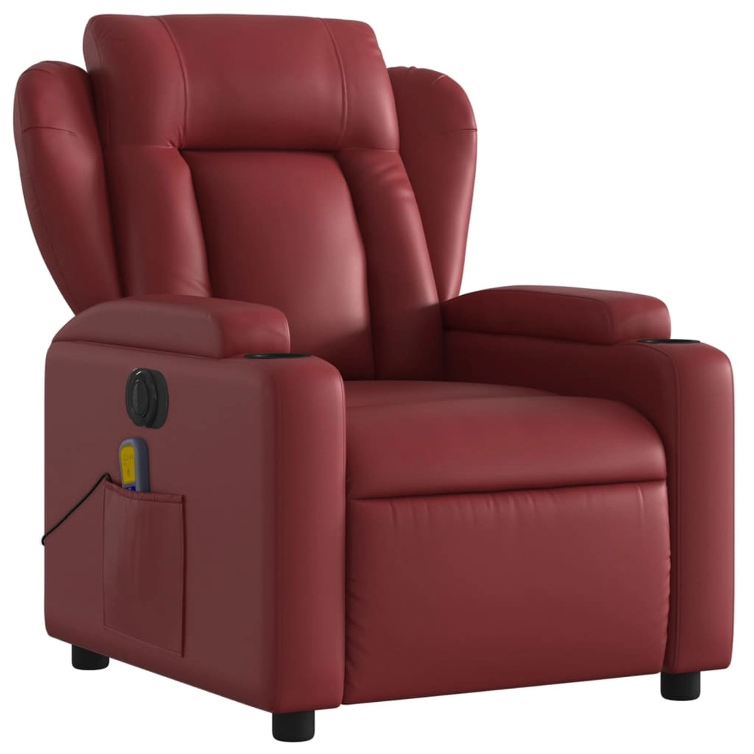 vidaXL Massagesessel Elektrisch Weißrot Kunstleder Modell 3 von VIDAXL