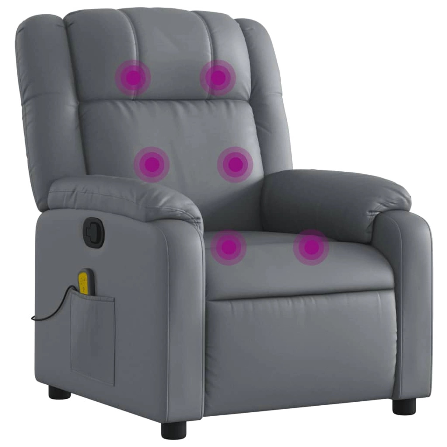 vidaXL Massagesessel Grau Kunstleder Modell 10 von VIDAXL