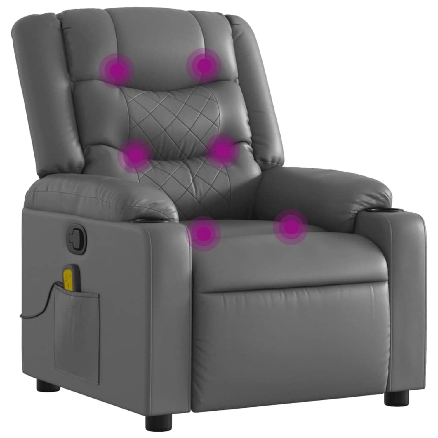 vidaXL Massagesessel Grau Kunstleder Modell 14 vidaXL Massagesessel Grau Kunstleder Modell 14 von VIDAXL