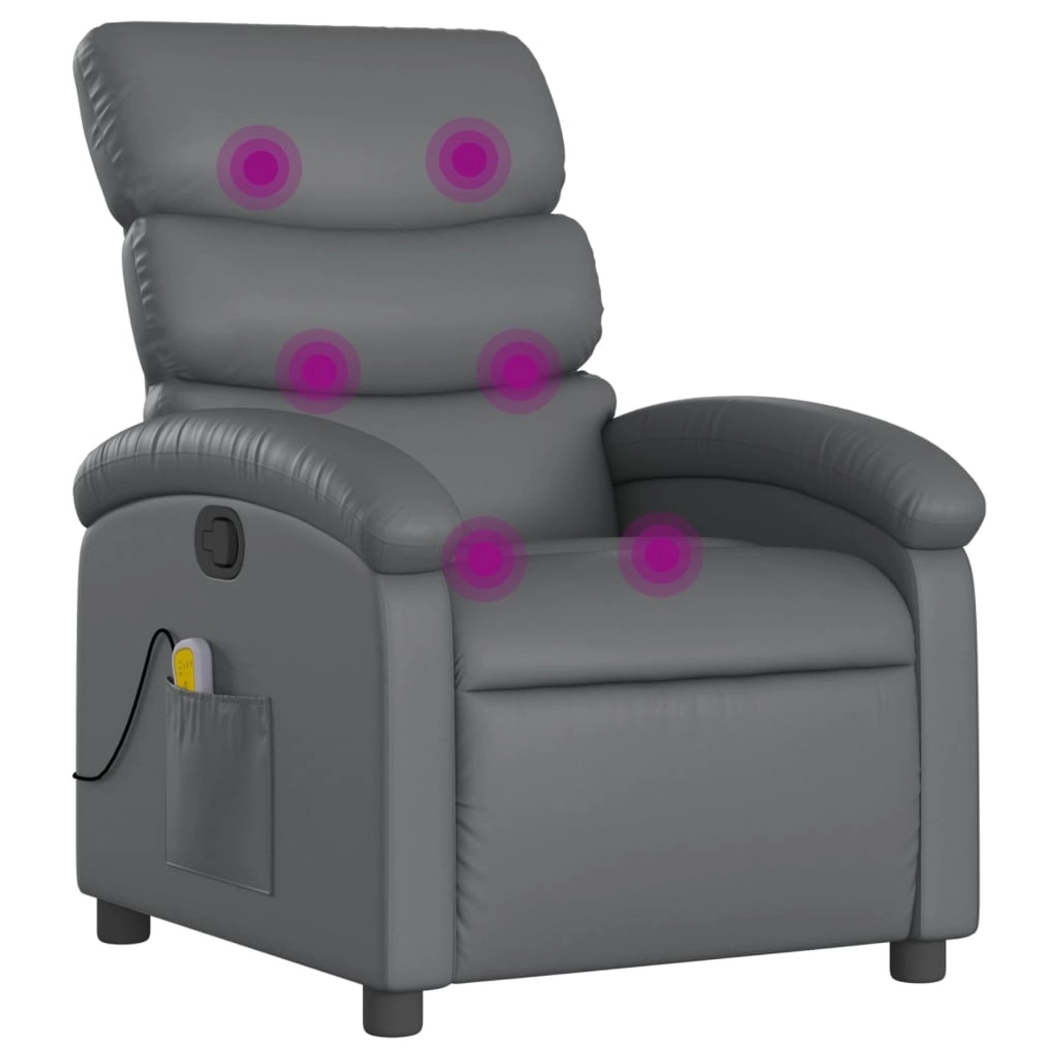 vidaXL Massagesessel Grau Kunstleder Modell 3 vidaXL Massagesessel Grau Kunstleder Modell 3 von VIDAXL