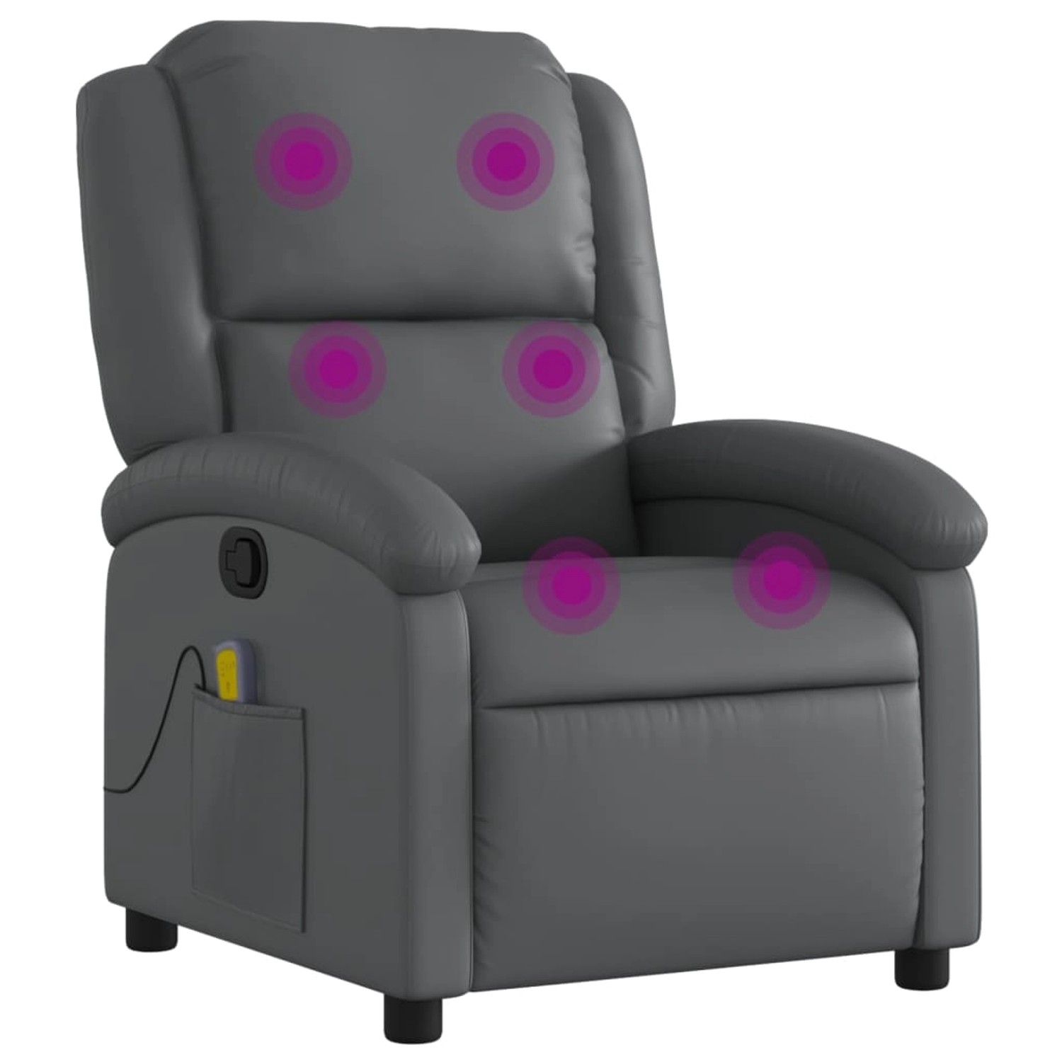 vidaXL Massagesessel Grau Kunstleder Modell 4 von VIDAXL