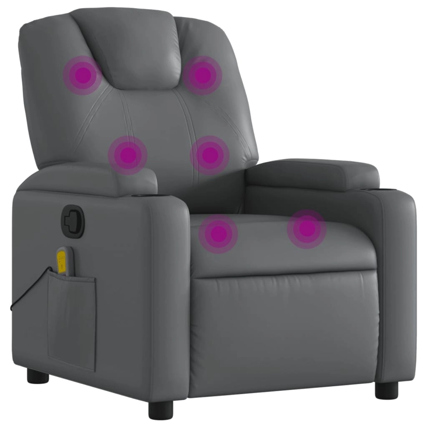 vidaXL Massagesessel Grau Kunstleder Modell 5 vidaXL Massagesessel Grau Kunstleder Modell 5 von VIDAXL
