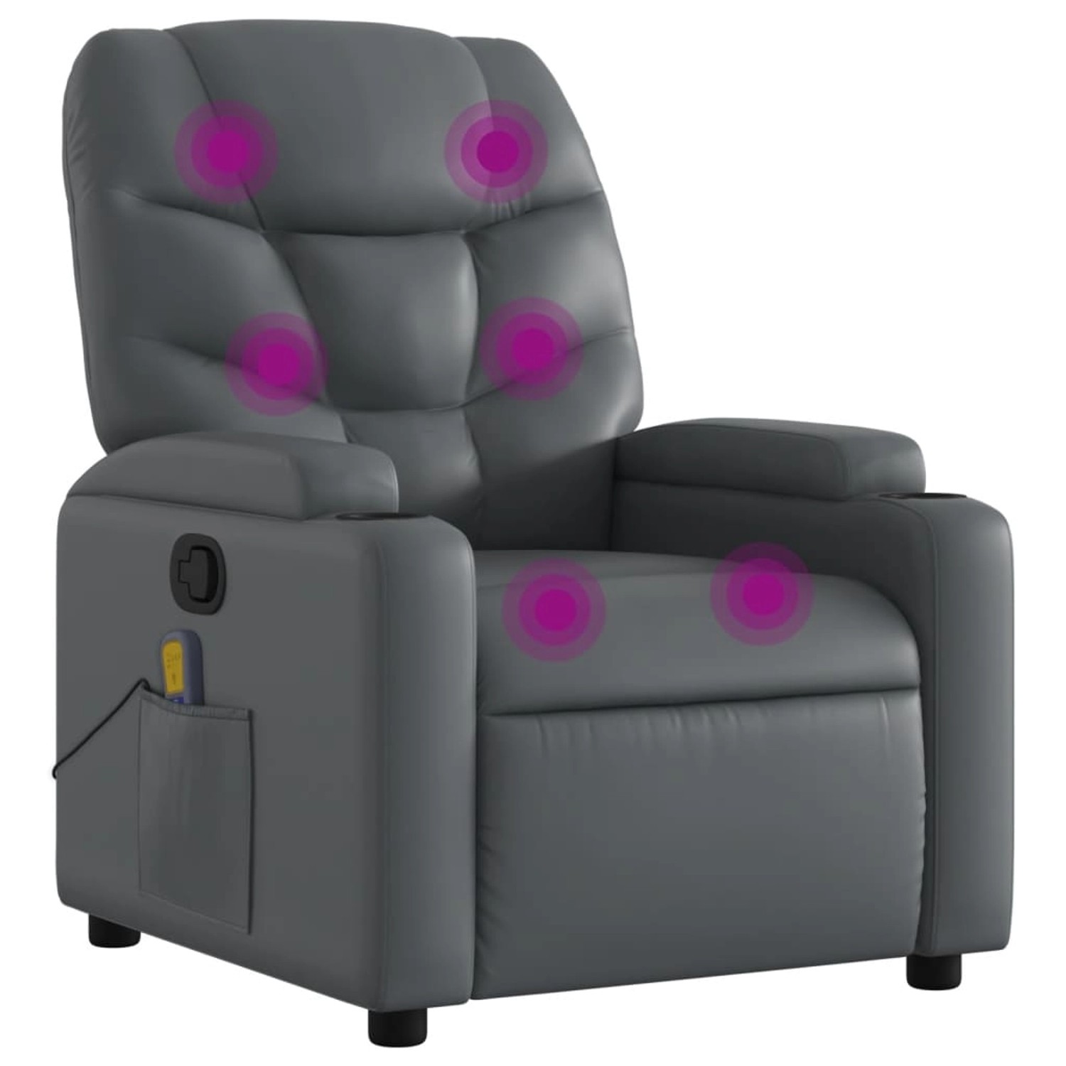 vidaXL Massagesessel Grau Kunstleder Modell 6 vidaXL Massagesessel Grau Kunstleder Modell 6 von VIDAXL