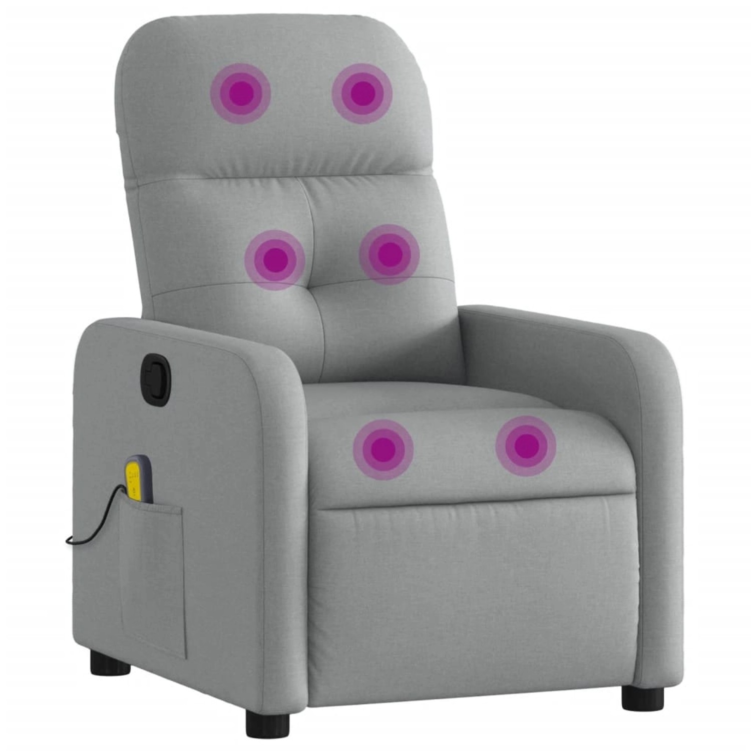 vidaXL Massagesessel Hellgrau Stoff Modell 13 vidaXL Massagesessel Hellgrau Stoff Modell 13 von VIDAXL