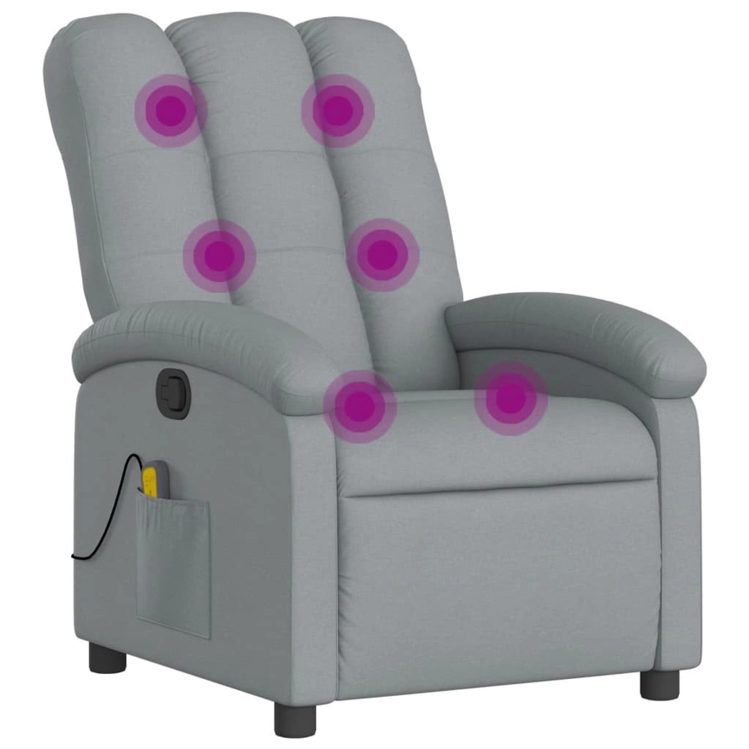 vidaXL Massagesessel Hellgrau Stoff Modell 2 vidaXL Massagesessel Hellgrau Stoff Modell 2 von VIDAXL