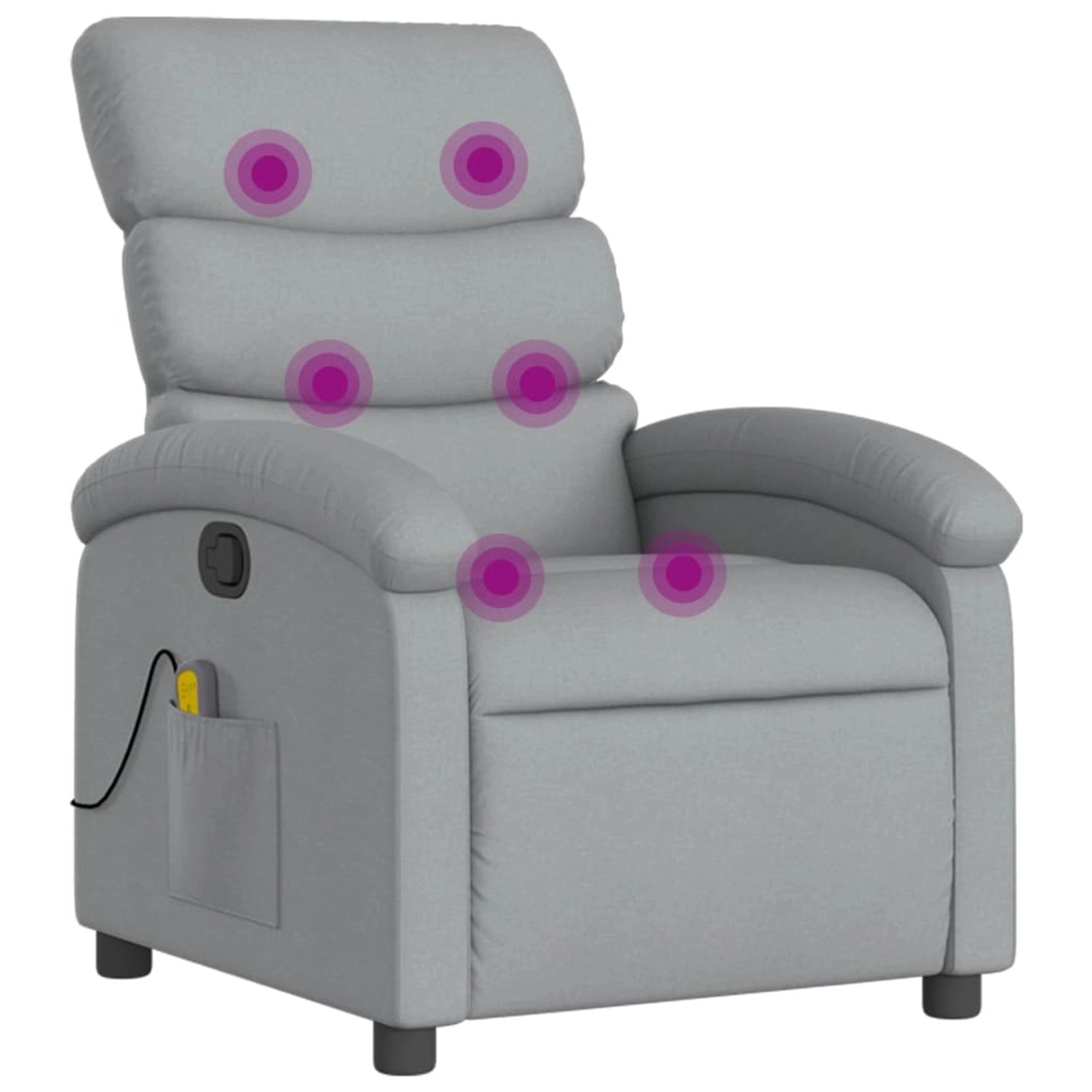vidaXL Massagesessel Hellgrau Stoff Modell 3 vidaXL Massagesessel Hellgrau Stoff Modell 3 von VIDAXL