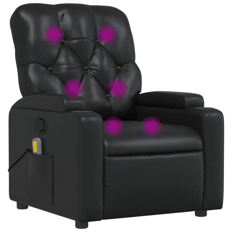 vidaXL Massagesessel Schwarz Kunstleder Modell 10 von VIDAXL