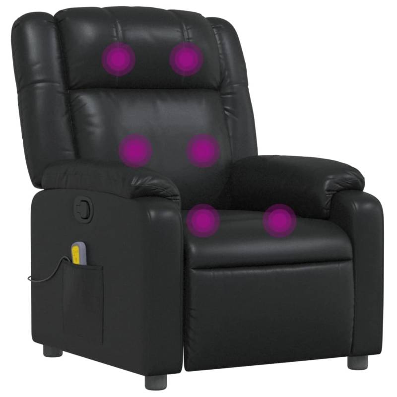 vidaXL Massagesessel Schwarz Kunstleder Modell 12 von VIDAXL