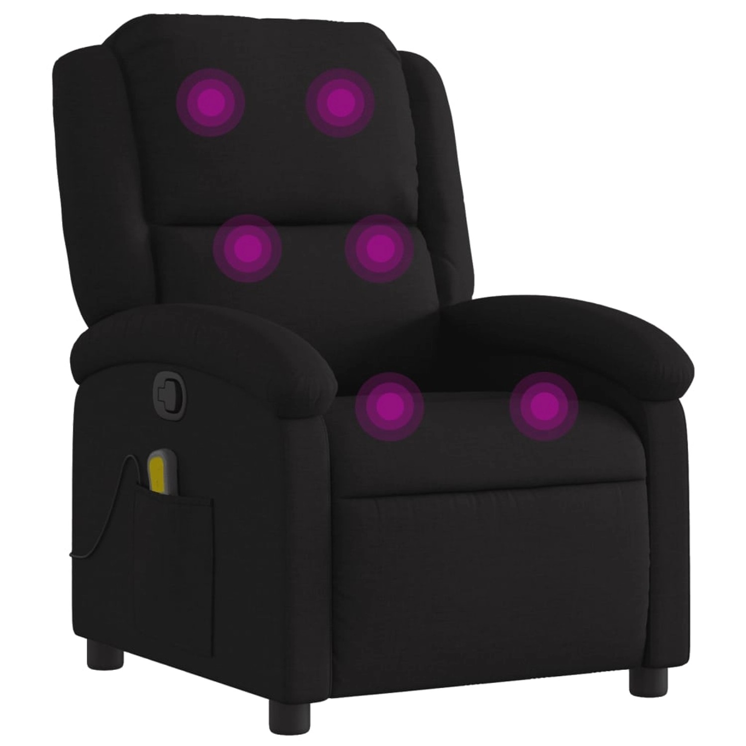 vidaXL Massagesessel Schwarz Stoff Modell 1 vidaXL Massagesessel Schwarz Stoff Modell 1 von VIDAXL