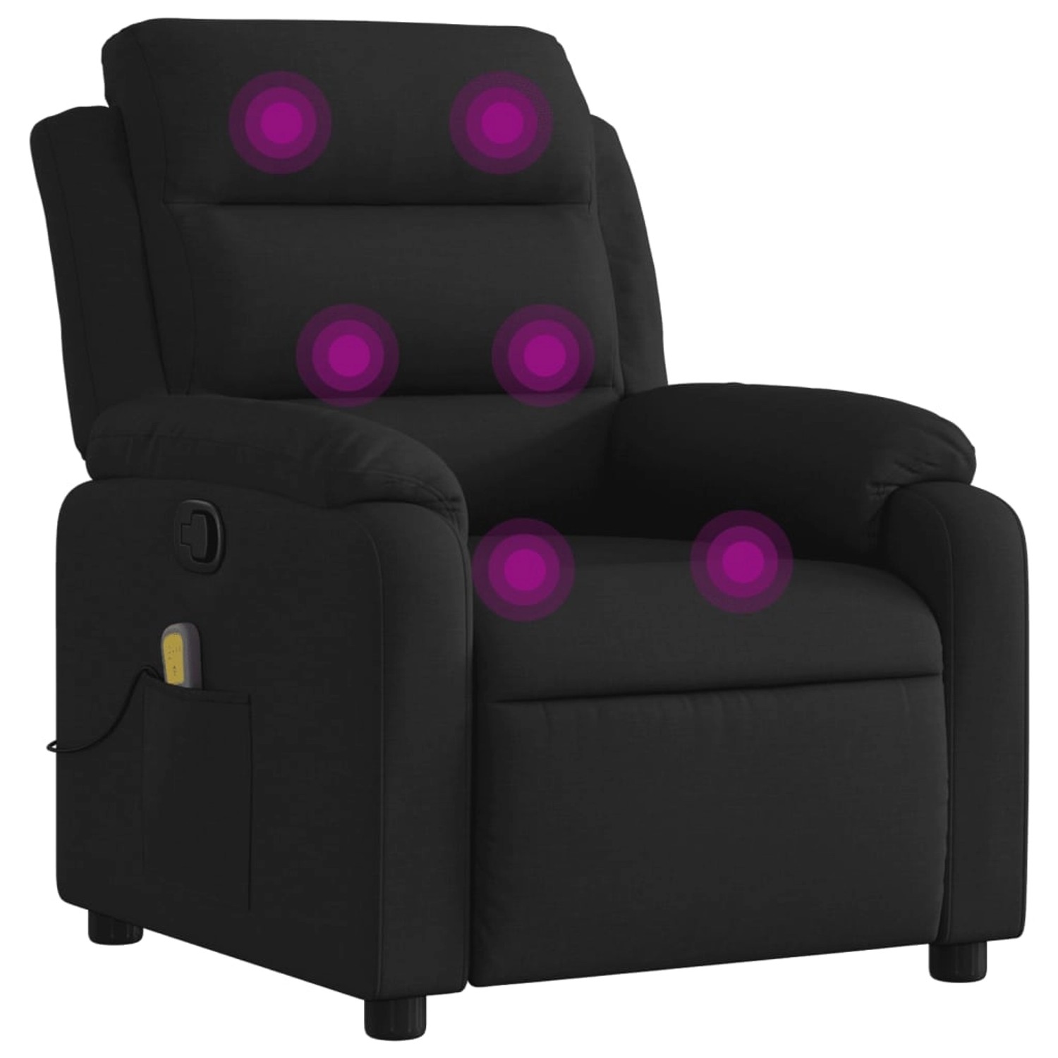 vidaXL Massagesessel Schwarz Stoff Modell 10 vidaXL Massagesessel Schwarz Stoff Modell 10 von VIDAXL