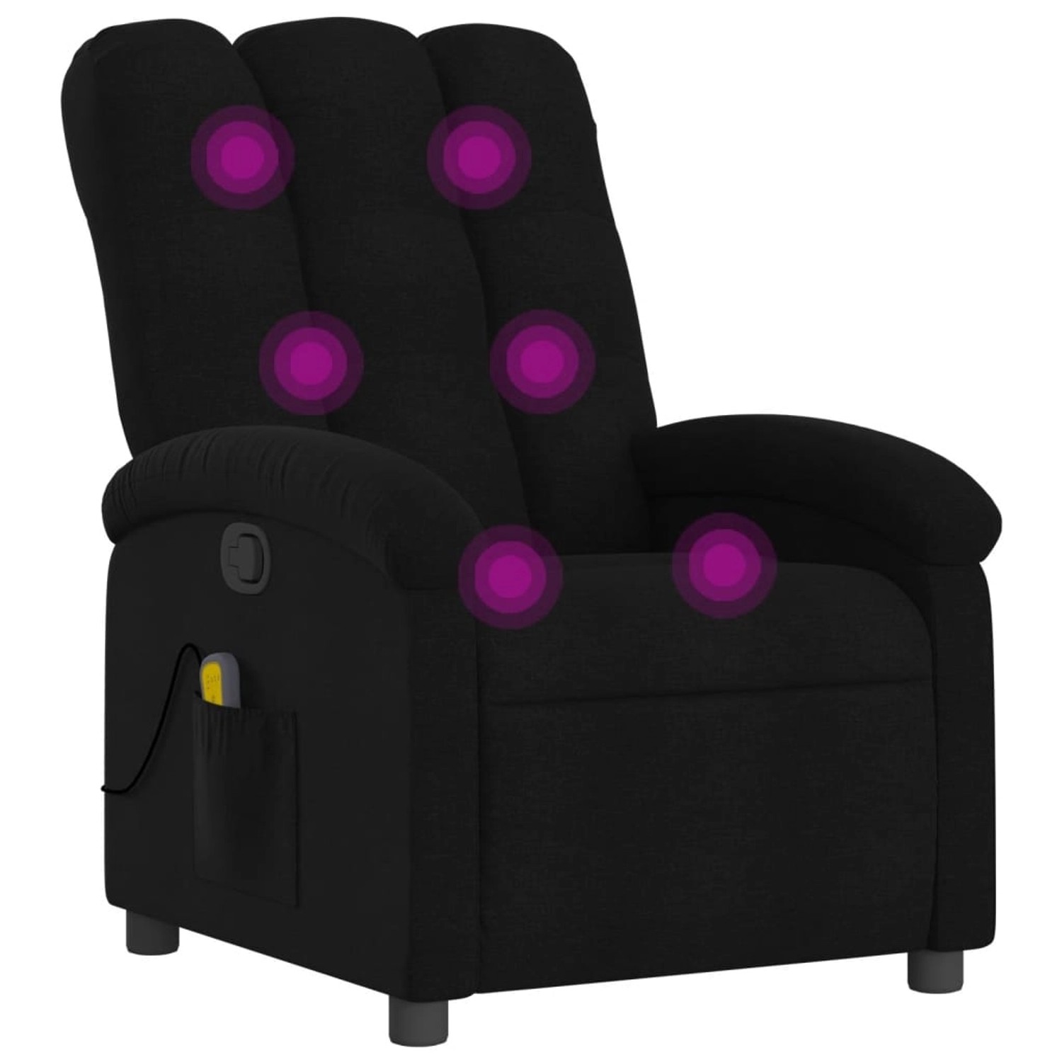 vidaXL Massagesessel Schwarz Stoff Modell 4 vidaXL Massagesessel Schwarz Stoff Modell 4 von VIDAXL