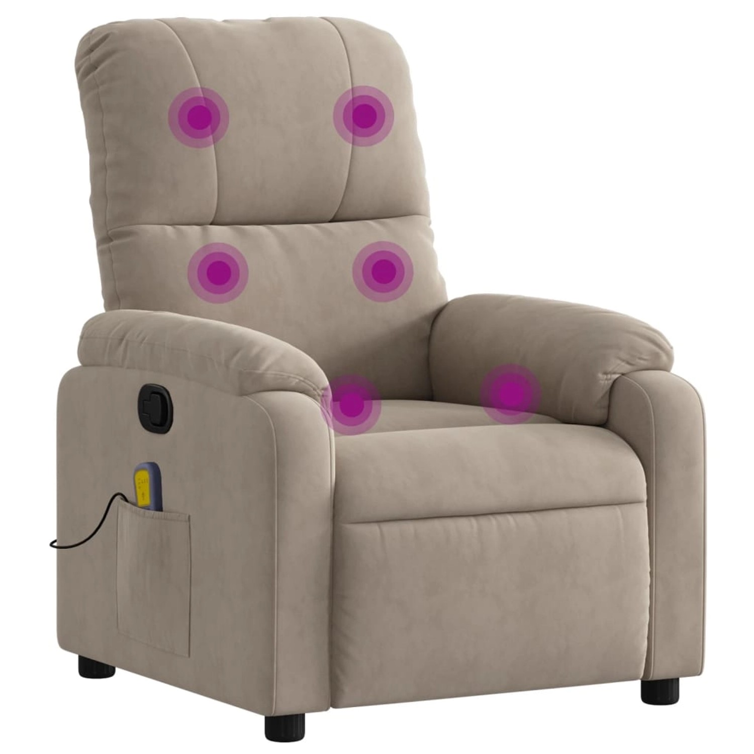 vidaXL Massagesessel Taupe Mikrofasergewebe vidaXL Massagesessel Taupe Mikrofasergewebe von VIDAXL