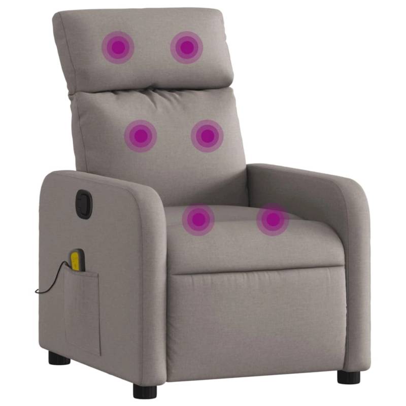 vidaXL Massagesessel Taupe Stoff Modell 13 von VIDAXL