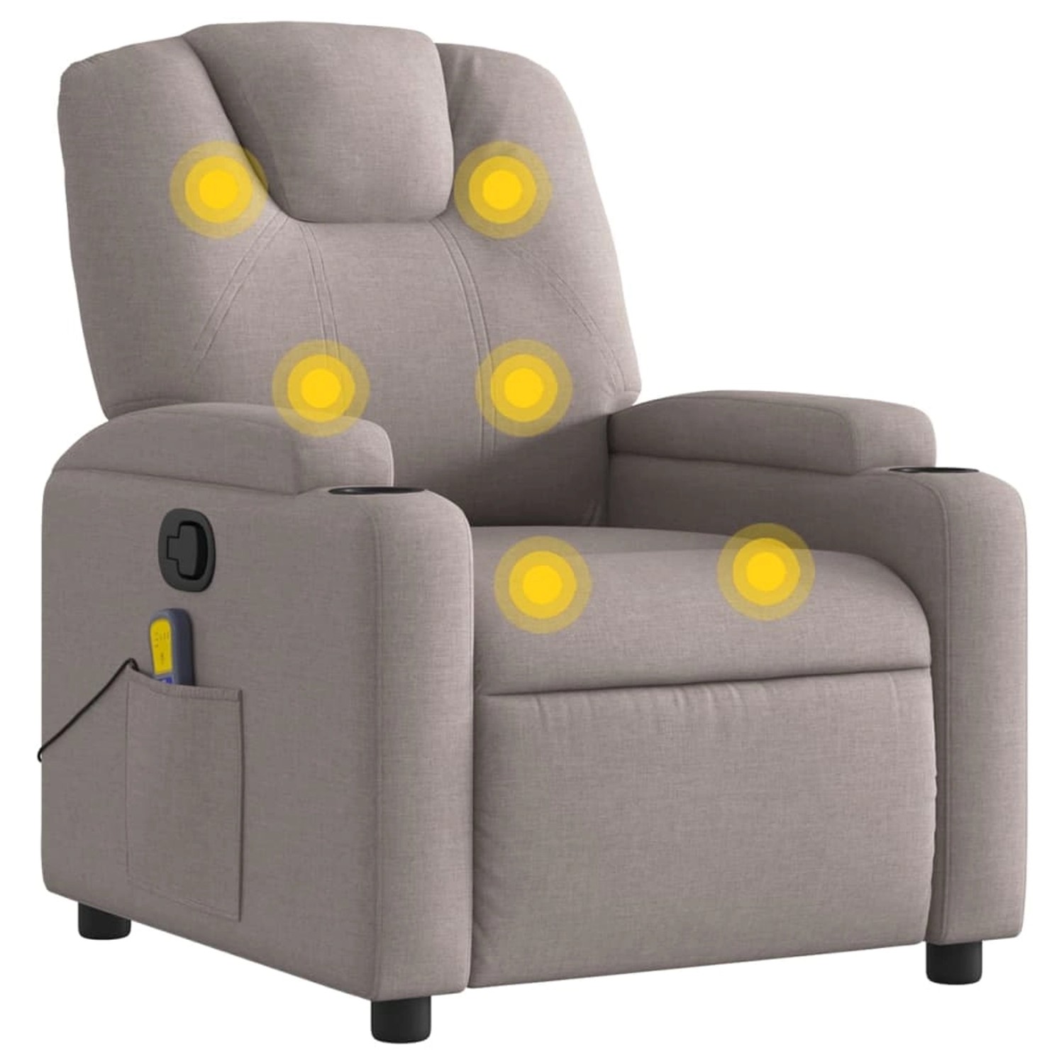 vidaXL Massagesessel Taupe Stoff Modell 4 vidaXL Massagesessel Taupe Stoff Modell 4 von VIDAXL