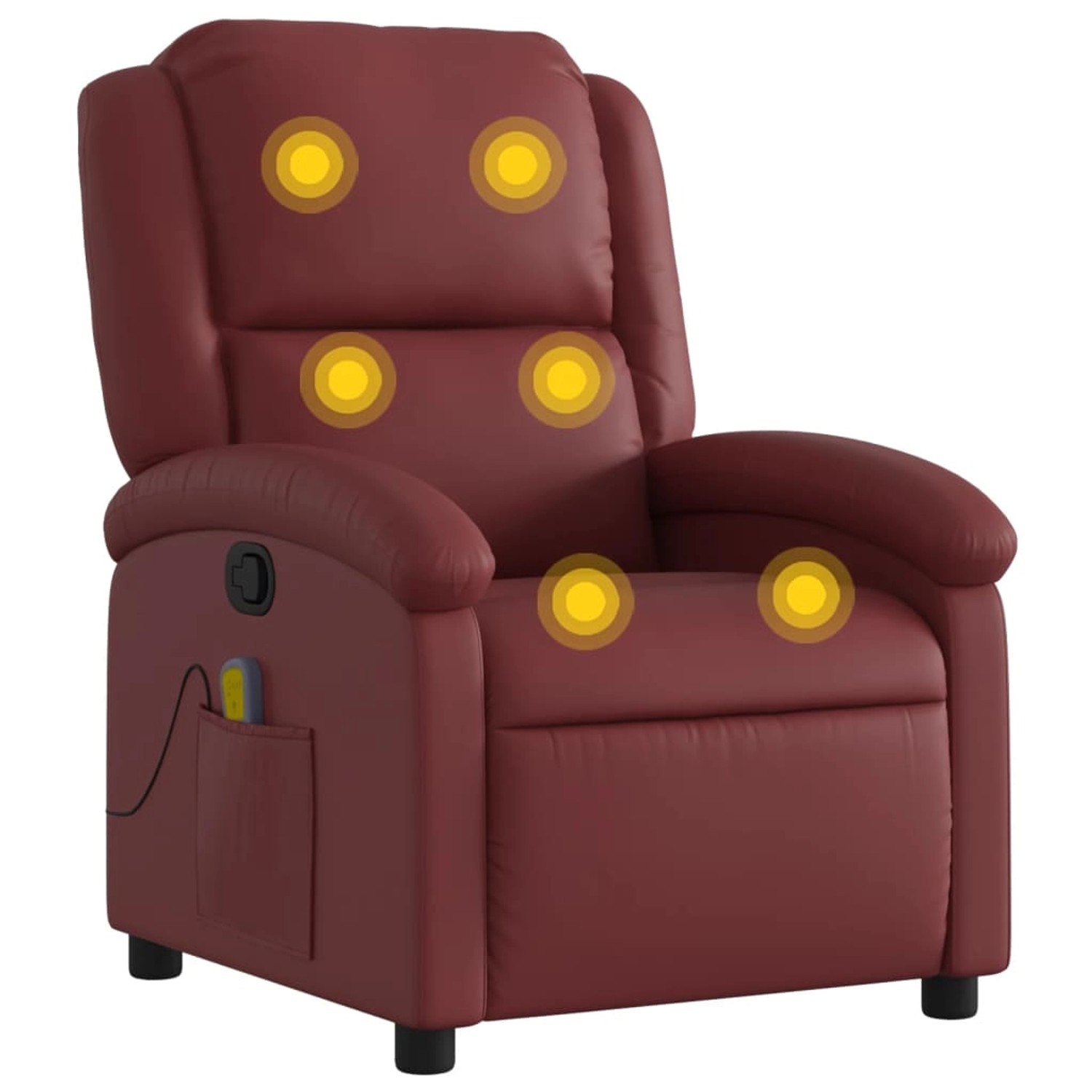 vidaXL Massagesessel Weißrot Kunstleder Modell 4 vidaXL Massagesessel Weißrot Kunstleder Modell 4 von VIDAXL