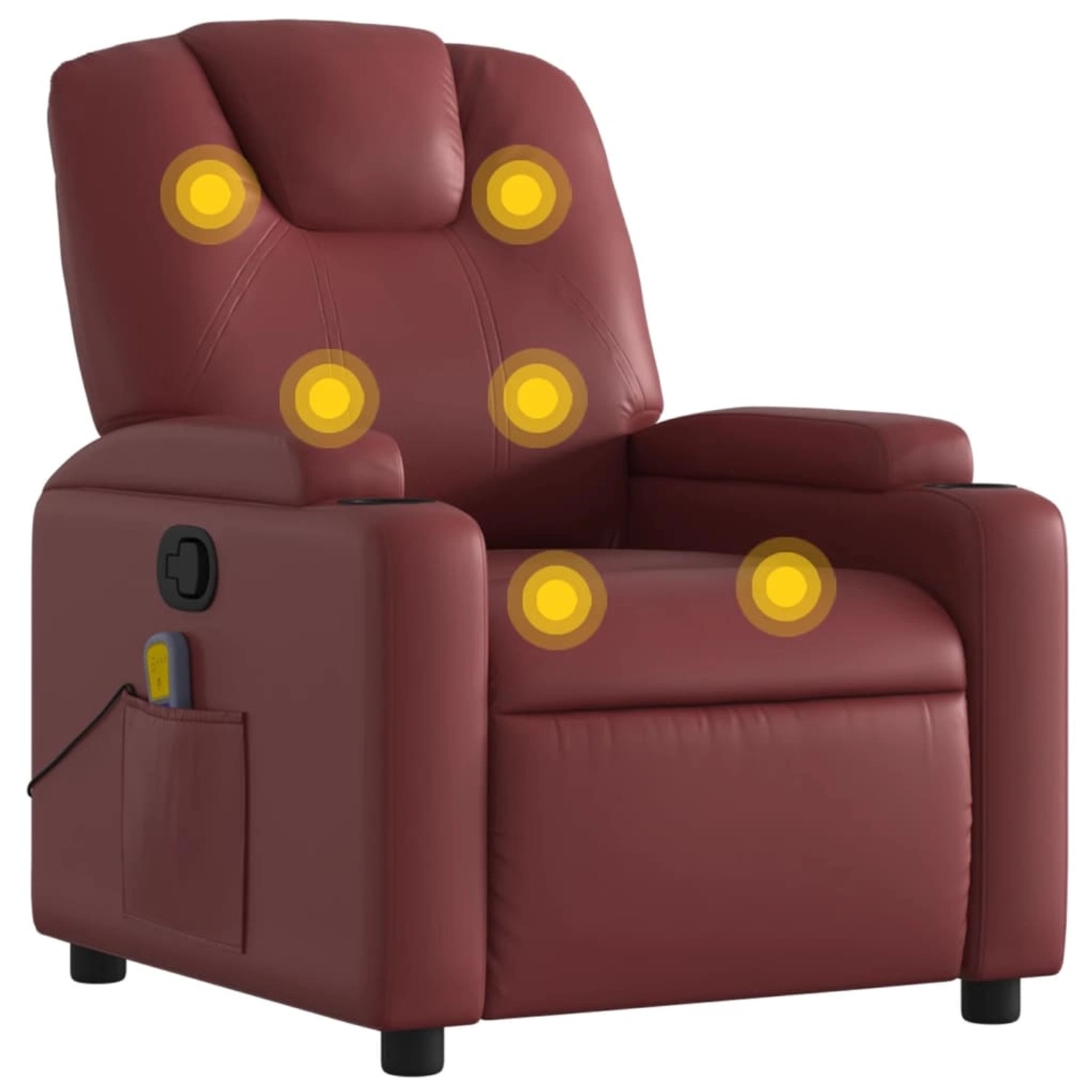 vidaXL Massagesessel Weißrot Kunstleder Modell 5 vidaXL Massagesessel Weißrot Kunstleder Modell 5 von VIDAXL