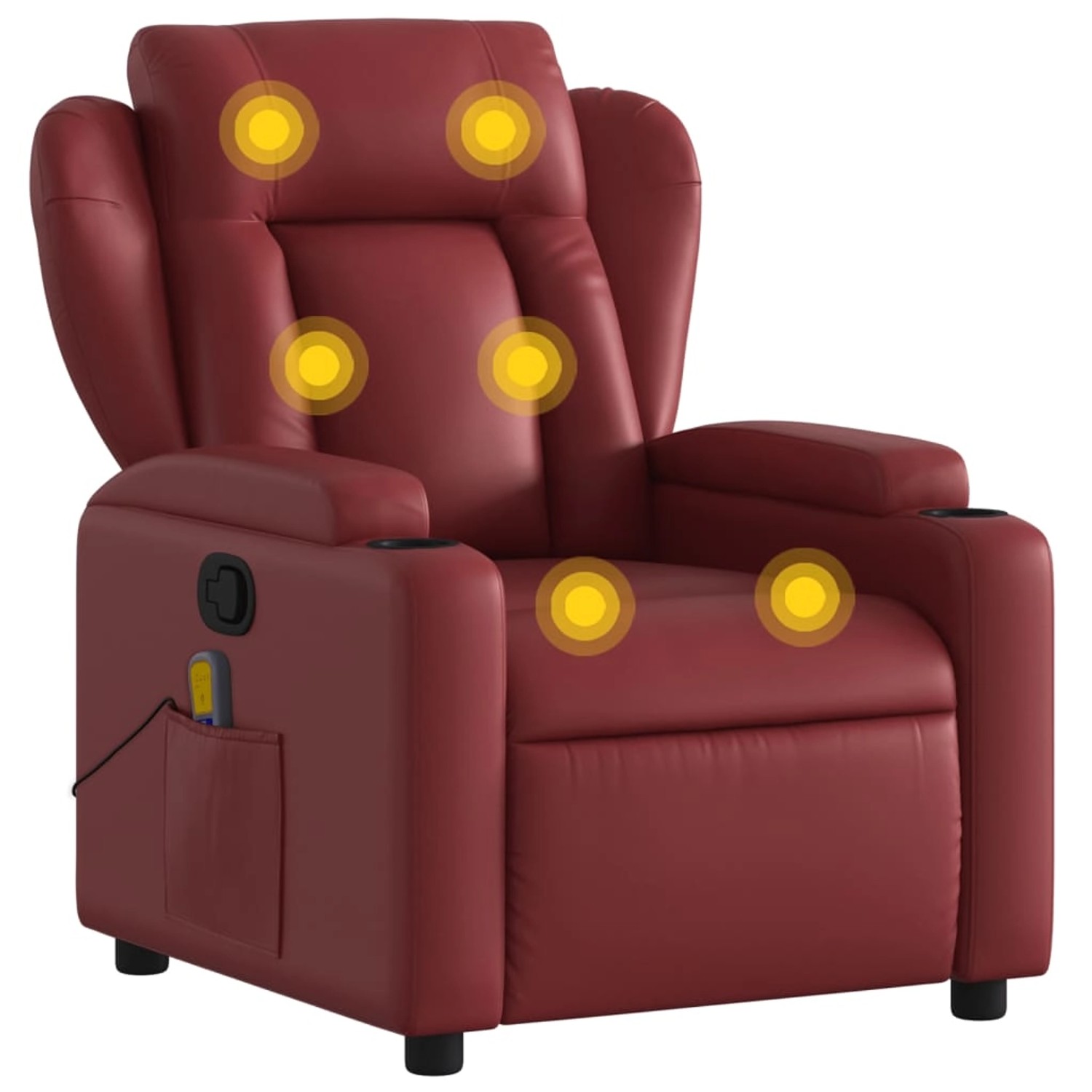 vidaXL Massagesessel Weißrot Kunstleder Modell 7 vidaXL Massagesessel Weißrot Kunstleder Modell 7 von VIDAXL