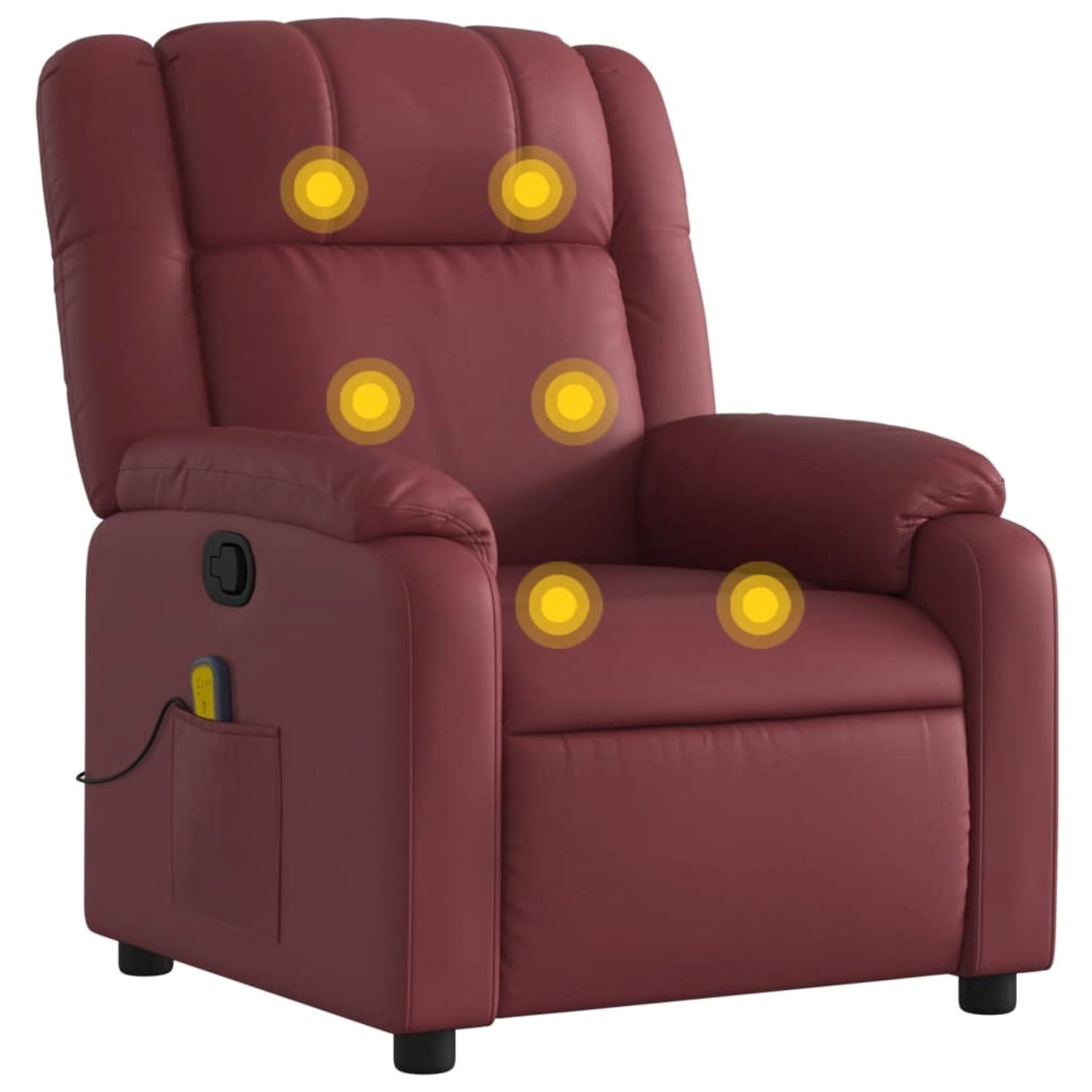 vidaXL Massagesessel Weißrot Kunstleder Modell 9 vidaXL Massagesessel Weißrot Kunstleder Modell 9 von VIDAXL