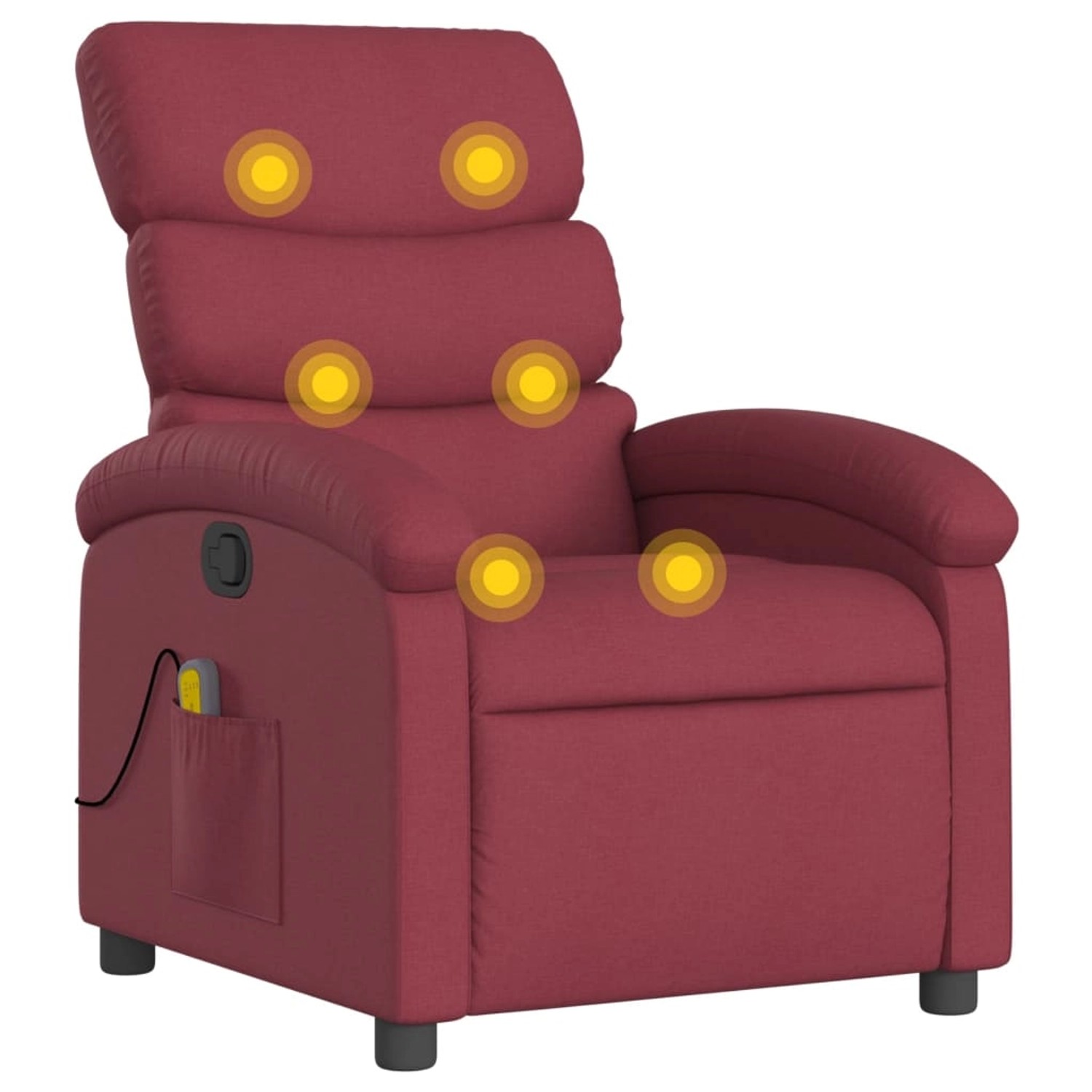 vidaXL Massagesessel Weißrot Stoff Modell 2 vidaXL Massagesessel Weißrot Stoff Modell 2 von VIDAXL