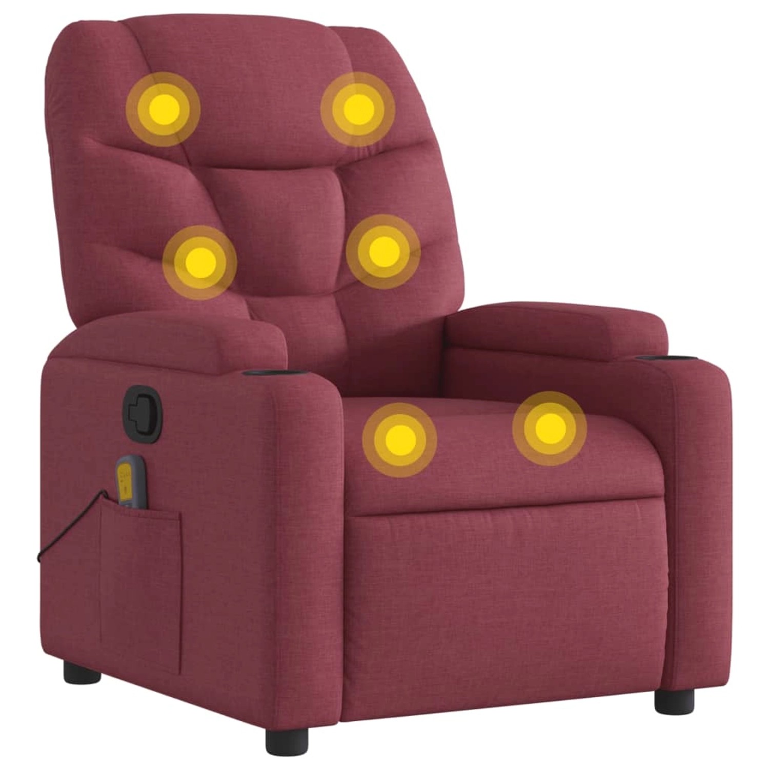 vidaXL Massagesessel Weißrot Stoff Modell 4 vidaXL Massagesessel Weißrot Stoff Modell 4 von VIDAXL