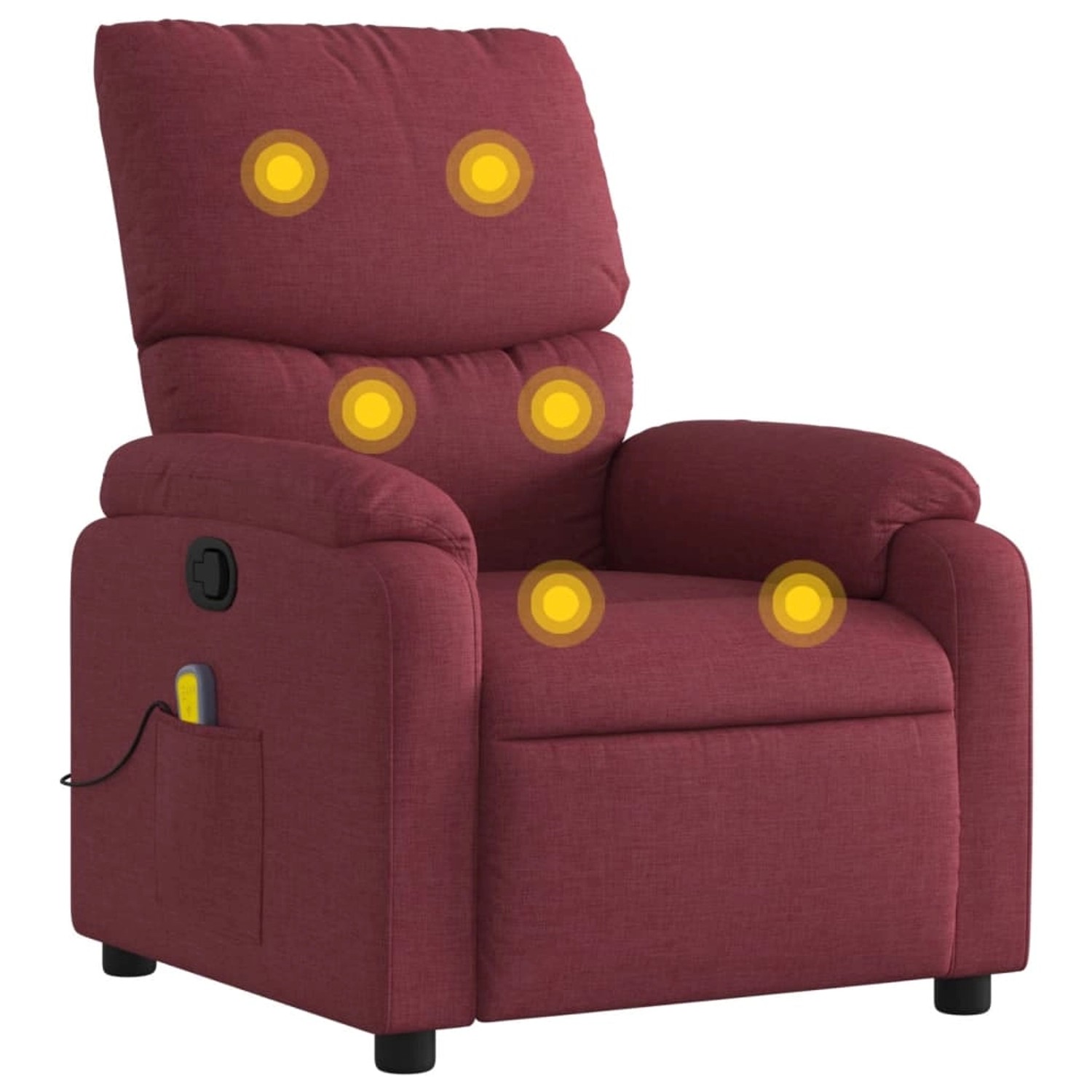 vidaXL Massagesessel Weißrot Stoff Modell 5 vidaXL Massagesessel Weißrot Stoff Modell 5 von VIDAXL
