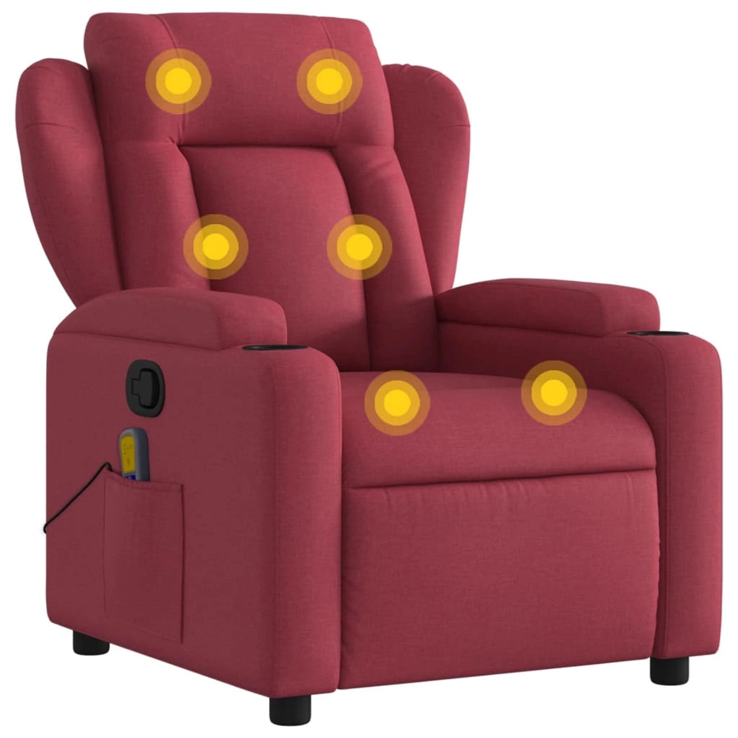 vidaXL Massagesessel Weißrot Stoff Modell 7 vidaXL Massagesessel Weißrot Stoff Modell 7 von VIDAXL