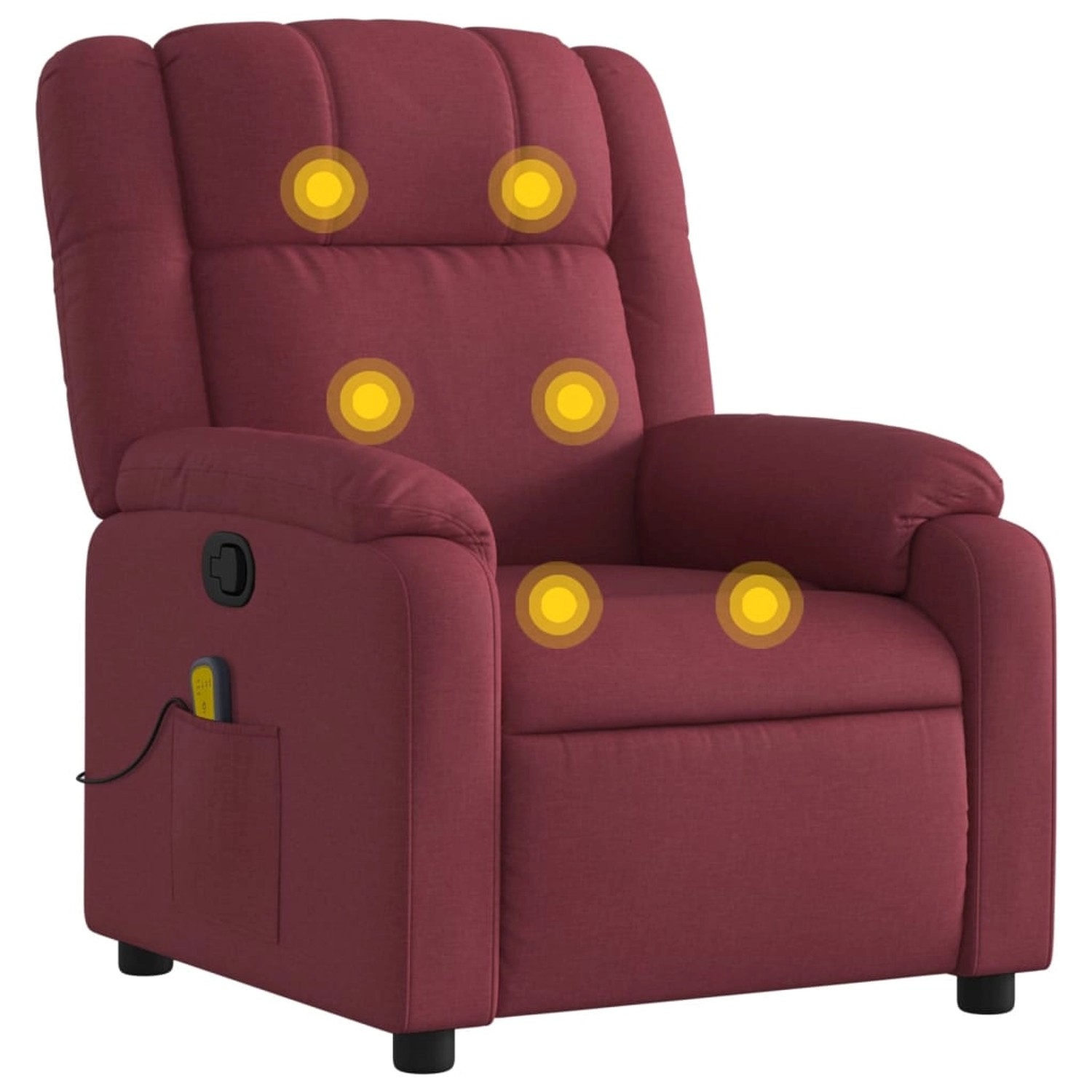 vidaXL Massagesessel Weißrot Stoff Modell 9 vidaXL Massagesessel Weißrot Stoff Modell 9 von VIDAXL