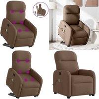 vidaXL Massagesessel mit Aufstehhilfe Braun Stoff vidaXL Massagesessel mit Aufstehhilfe Braun Stoff von VIDAXL